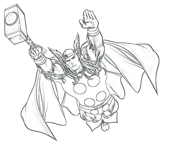 600x500 Thor Coloring Pages 8
