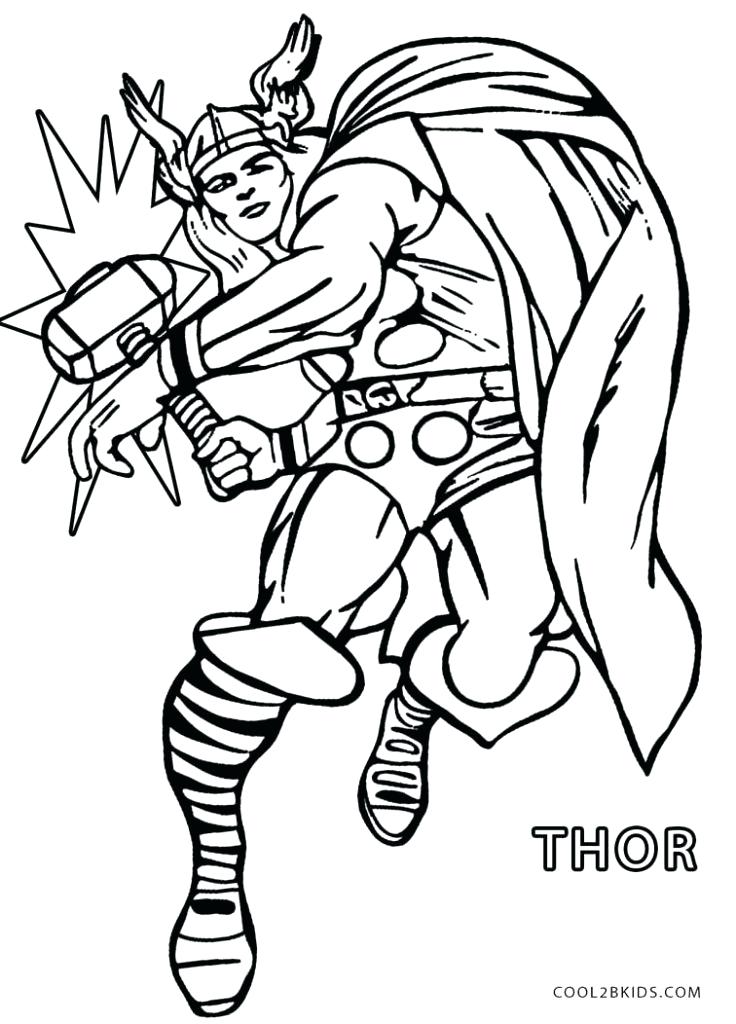 736x1024 Thor Coloring Pages Coloring Pages Colouring Free Printable Of