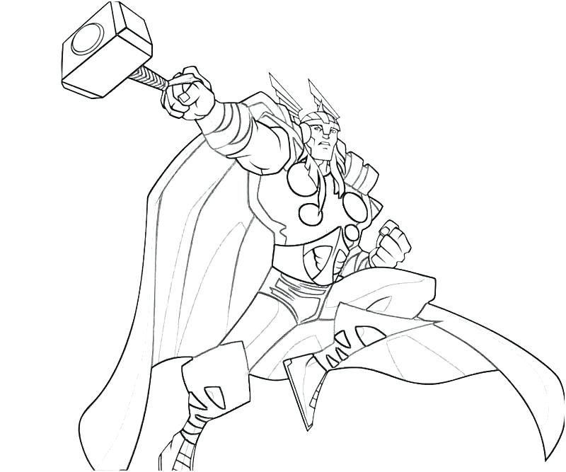 800x667 Thor Coloring Sheet