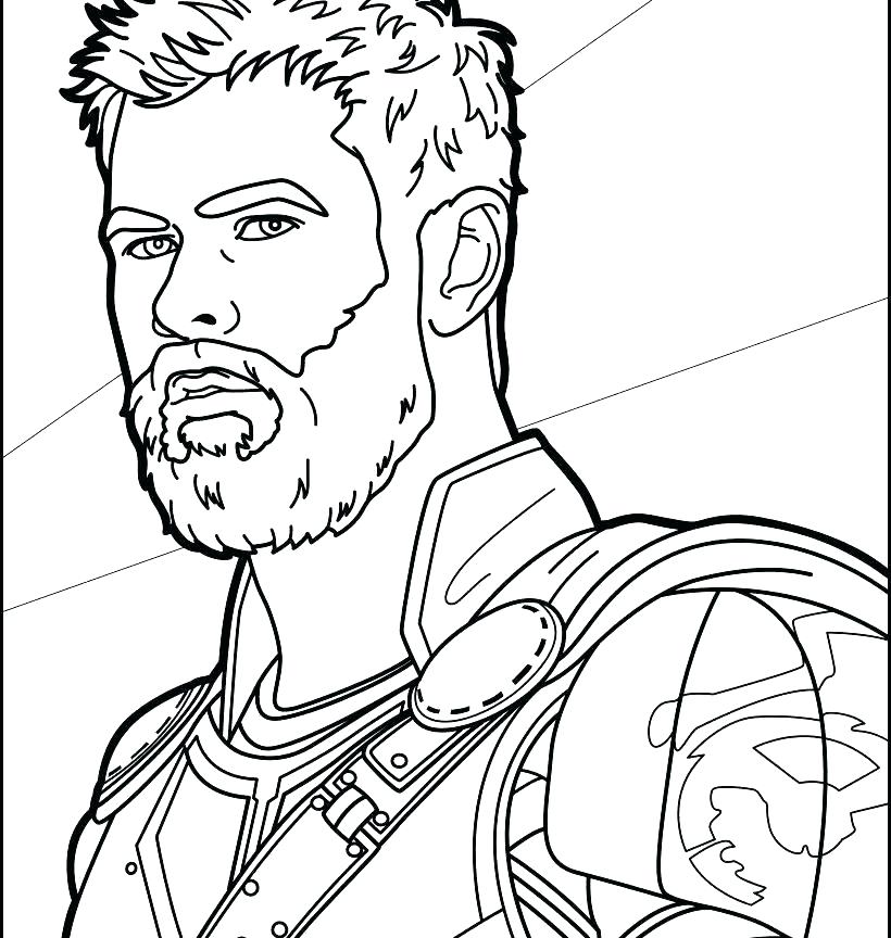 820x864 Coloring Pages Thor Thor Hammer Colouring Pages