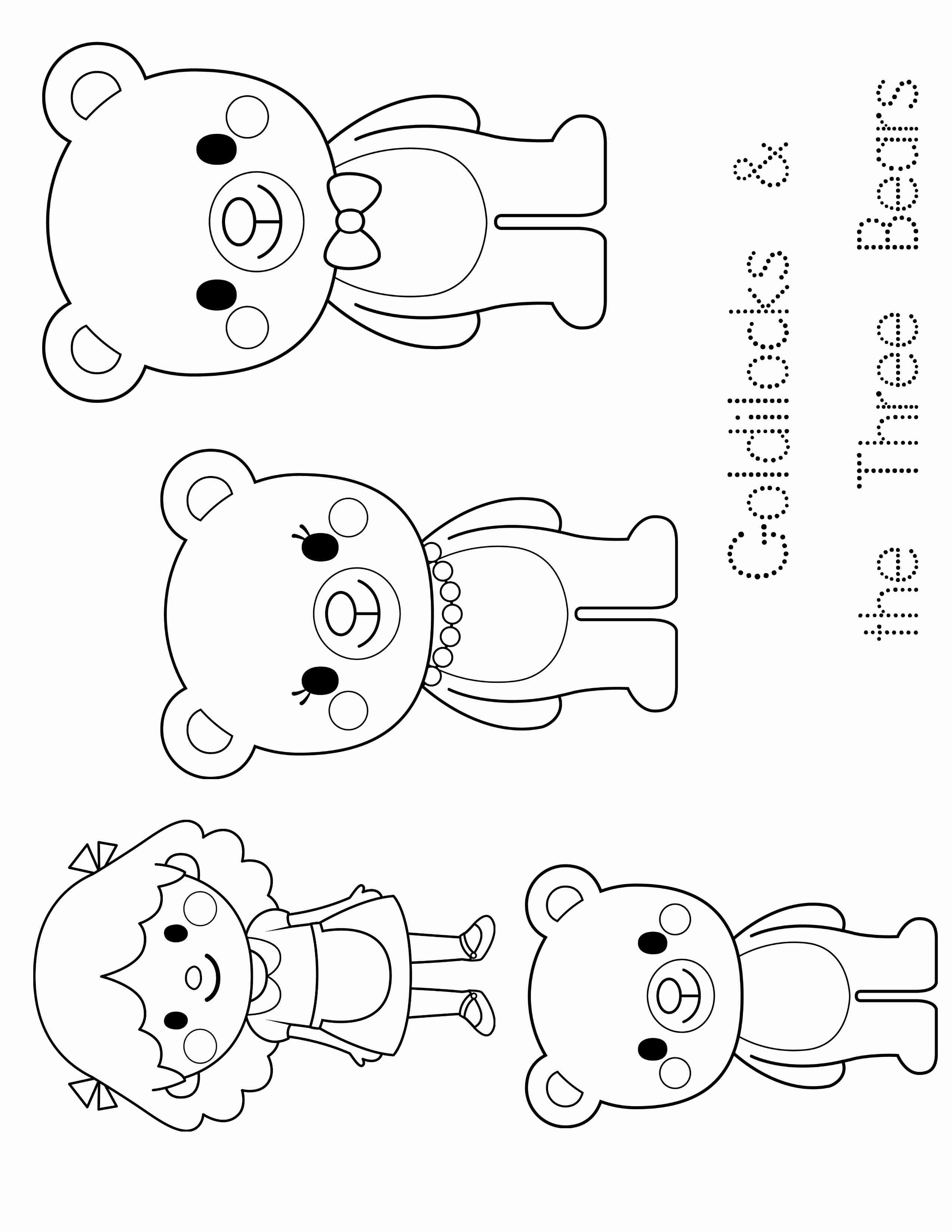 2550x3300 Lovable Goldilocks And The Three Bears Coloring Pages 41