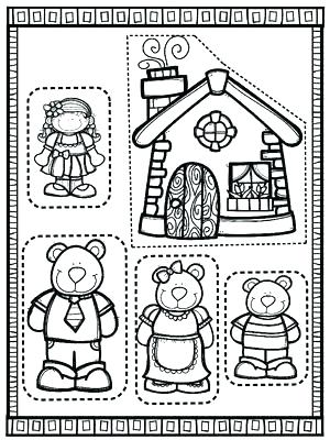 300x400 And Three Bears Coloring Pages Coloring Pages Put And