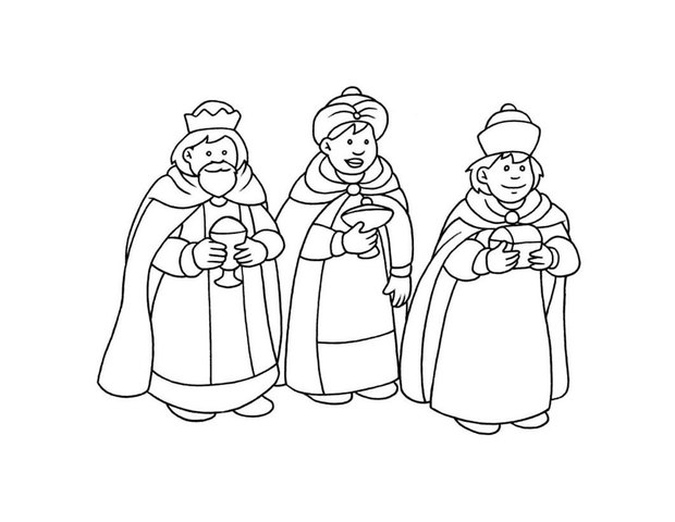 620x480 Three Kings Day Celebration Coloring Pages
