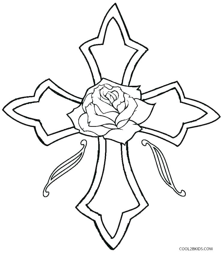 743x850 Cross Coloring Pages Cross Coloring Pages Free Printable Cross