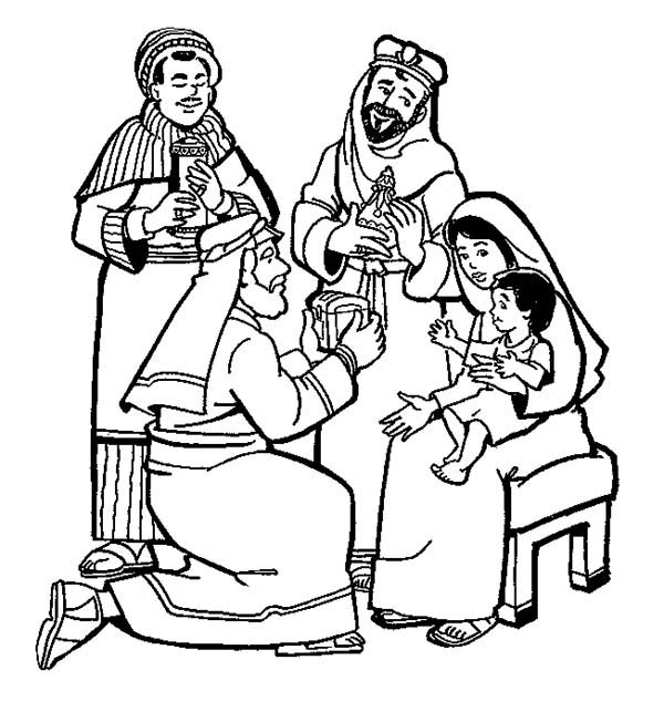 Three Kings Coloring Pages