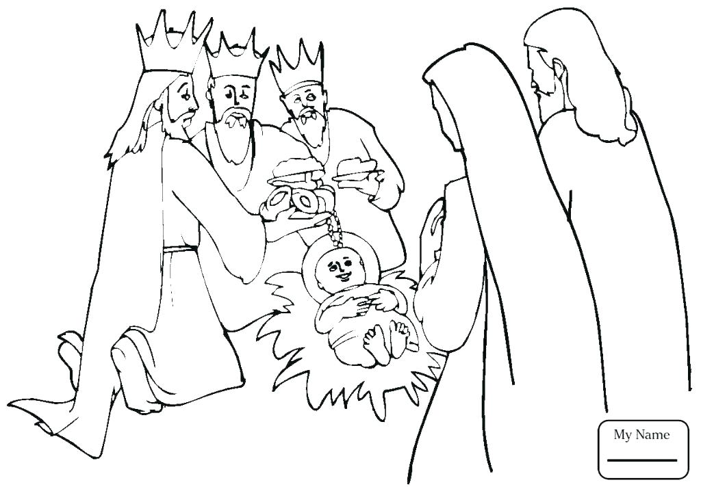 1024x715 Three Wise Men Coloring Page Three Kings Coloring Pages Wise Men