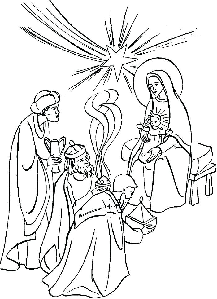 701x965 Wise Men Coloring Pages Wise Man Coloring Page Biblical Magi Three