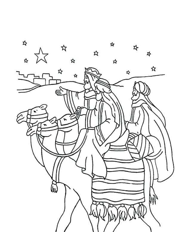 600x776 Wise Men Coloring Pages Wise Man Coloring Page Biblical Magi Three