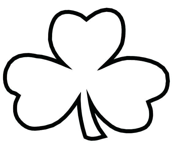 561x507 Coloring Pages Shamrocks Shamrock Page Trinity On The Irish Called