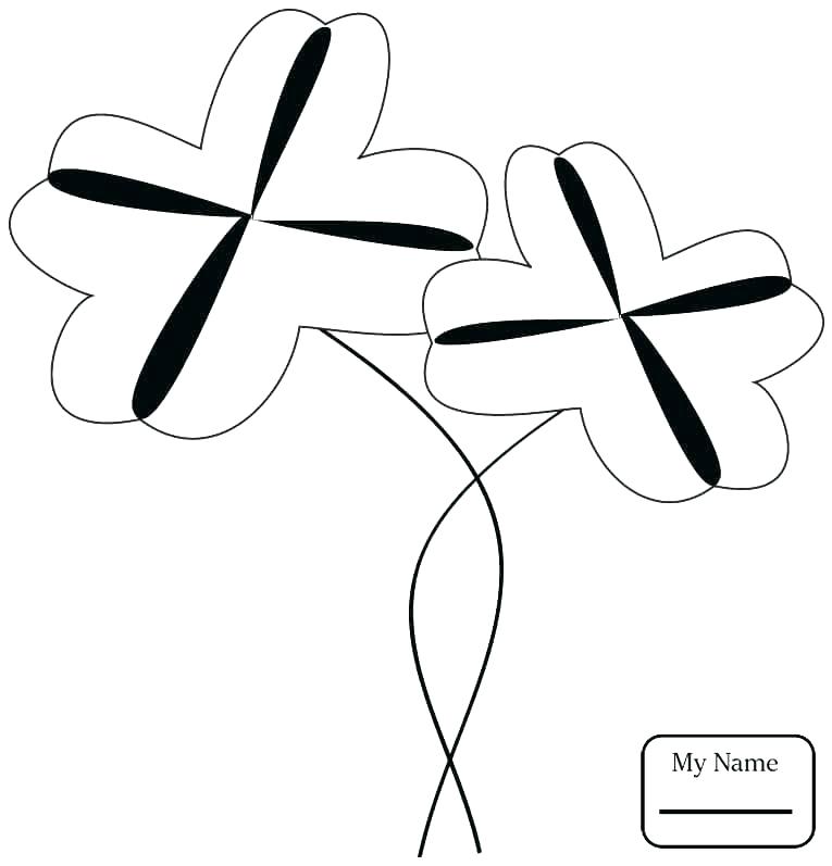 765x797 4 H Clover Coloring Sheet