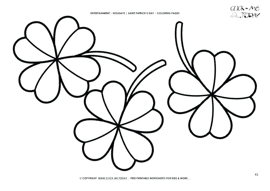 1053x745 Clover Coloring