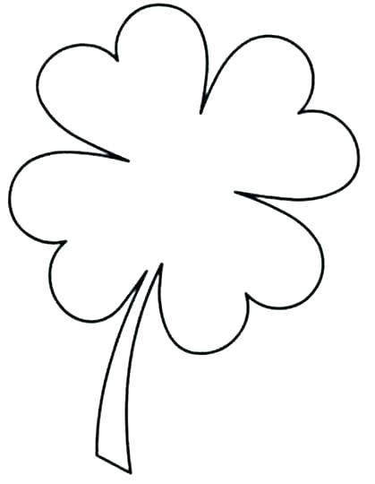 419x540 Four Leaf Clover Coloring Pages