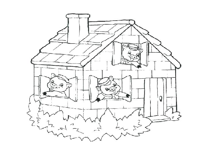 Three Little Pigs Coloring Pages