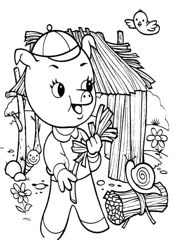 600x825 Three Little Pigs Coloring Pages 1 Batch Coloring