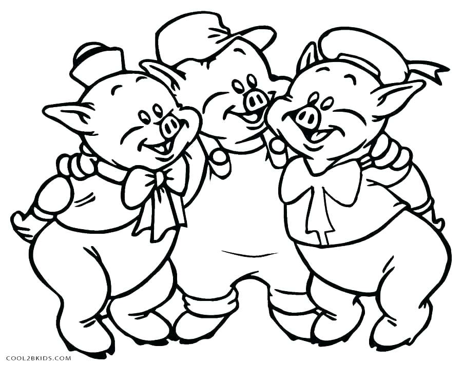 900x712 Coloring Pages Ideal Pig Coloring Es Fee Three Little Pigs