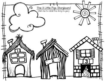 350x270 Little Pigs Coloring Cute 3 Little Pigs Coloring Page