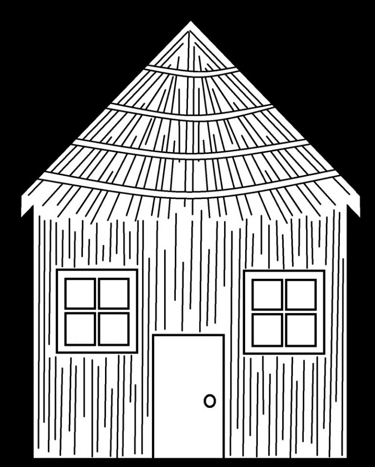 768x955 Coloring Page Straw House Best Of Copy Pages The Three Little Pigs