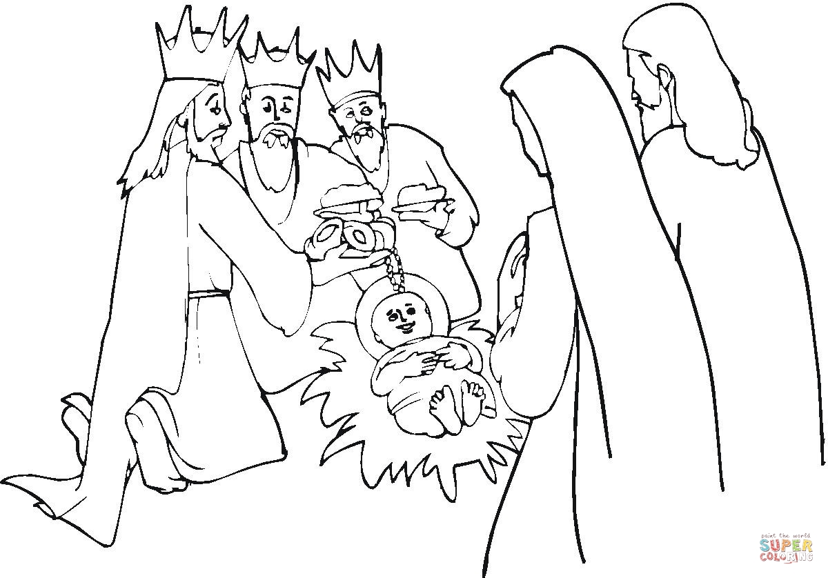 1200x838 Gifts From Wise Men Coloring Page Free Printable Pages With Bible