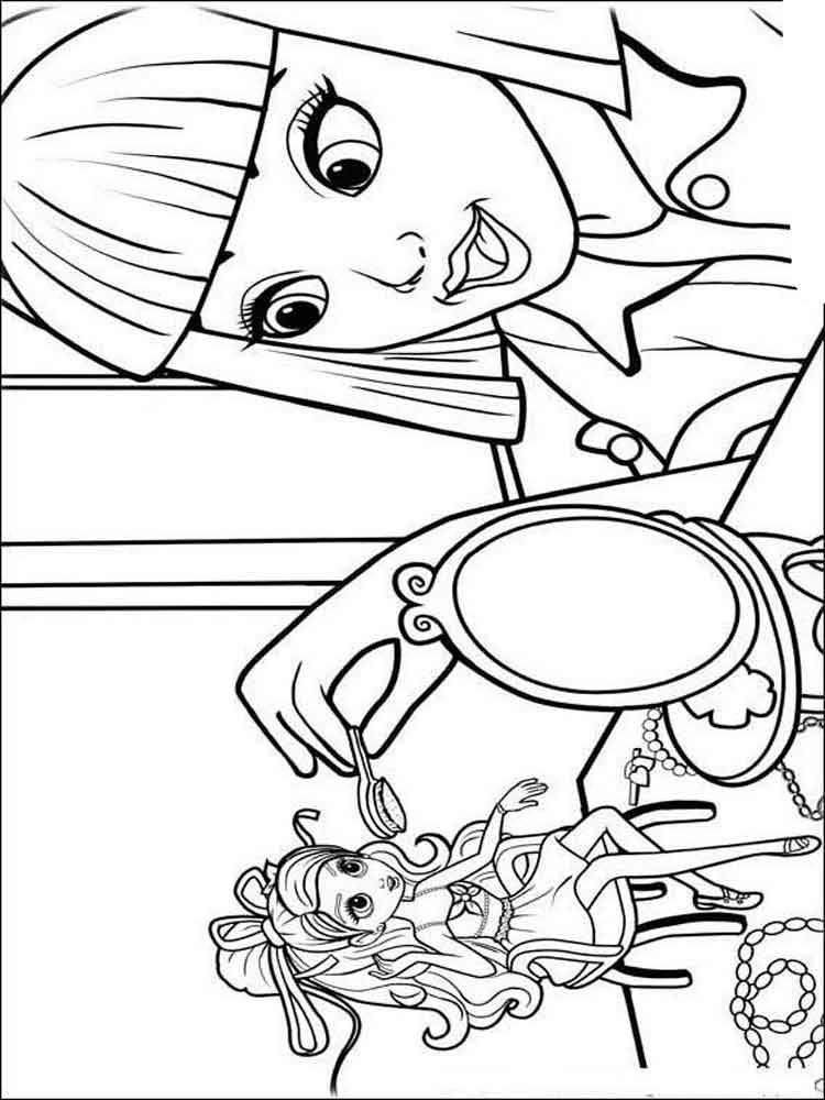 750x1000 Barbie Thumbelina Coloring Pages. Free Printable Barbie Thumbelina
