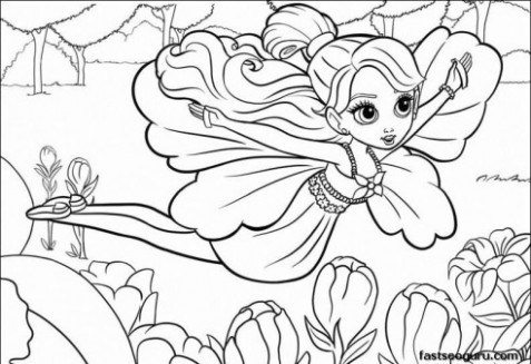 477x327 Printable For Girls Barbie Thumbelina Coloring Pages . @ Just