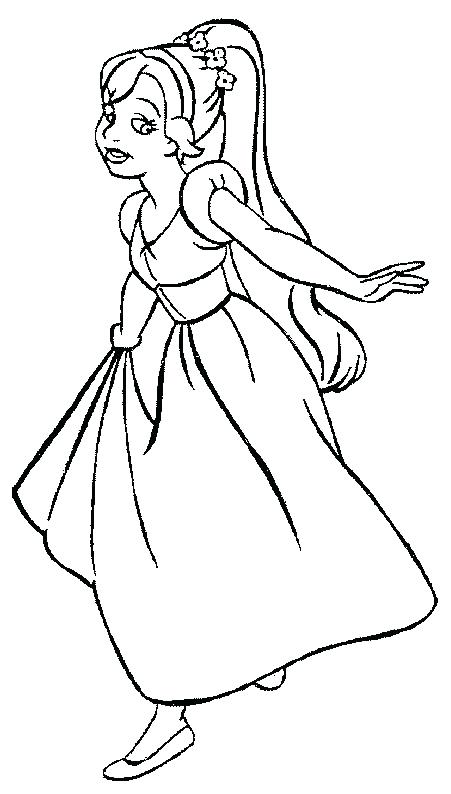 451x794 Thumbelina Coloring Page