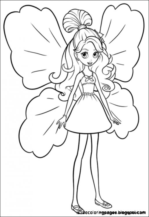 515x746 Barbie Thumbelina Coloring Pages Free Coloring Pages