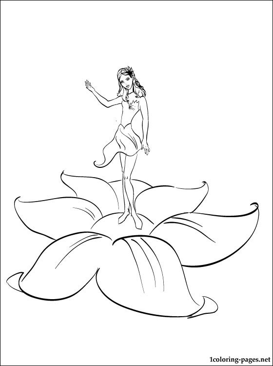 560x750 Barbie Thumbelina And Many Fairies Coloring Page Coloring Pages