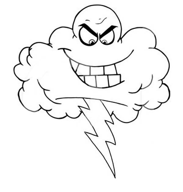 Thunder And Lightning Coloring Pages