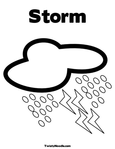 468x605 Thunderstorm Coloring Pages