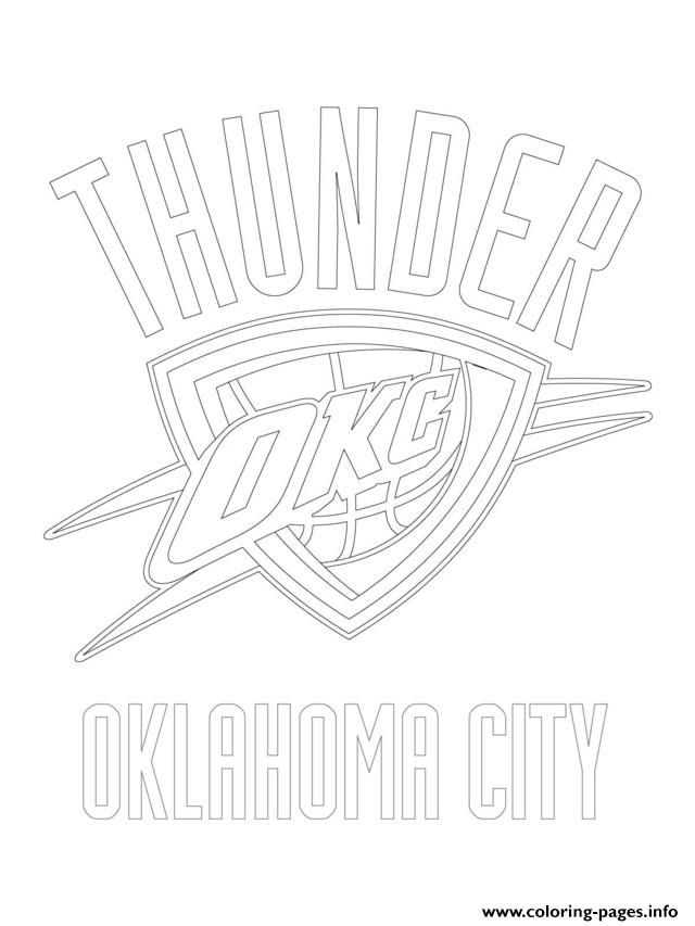 640x853 Oklahoma City Thunder Logo Nba Sport Coloring Pages Printable