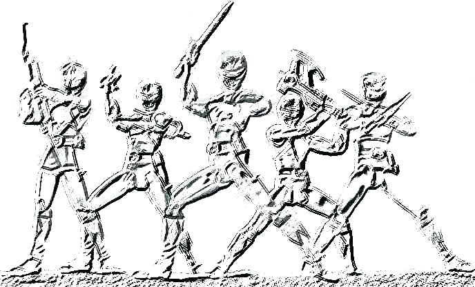 688x416 Power Ranger Coloring Pages Free Power Rangers Thunder Coloring