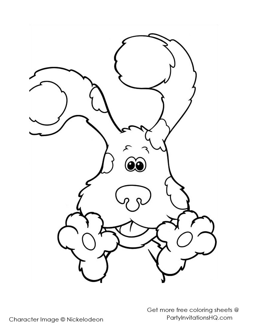 850x1100 Blues Clues Coloring Pages 12 Thundermans