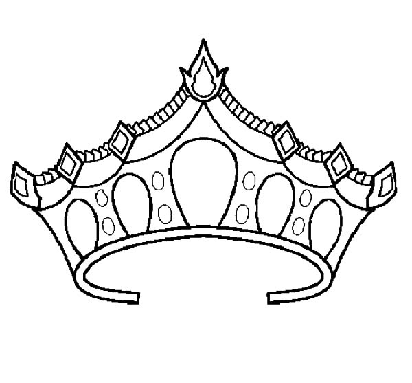 600x557 Crown Coloring Page New Princess Tiara Coloring Pages Az Coloring