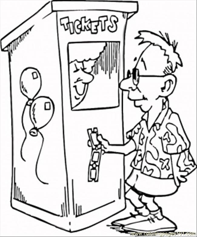 650x781 Buy A Ticket For Fun Coloring Page