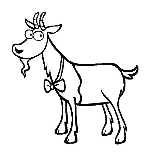 600x612 Good Tie Coloring Page For Goat Wearing Bow Tie Coloring Pages 66