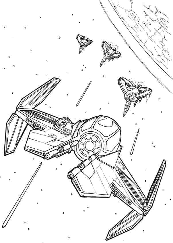 603x843 Star Wars Tie Fighter Coloring Page To Print Free Coloring Sheets