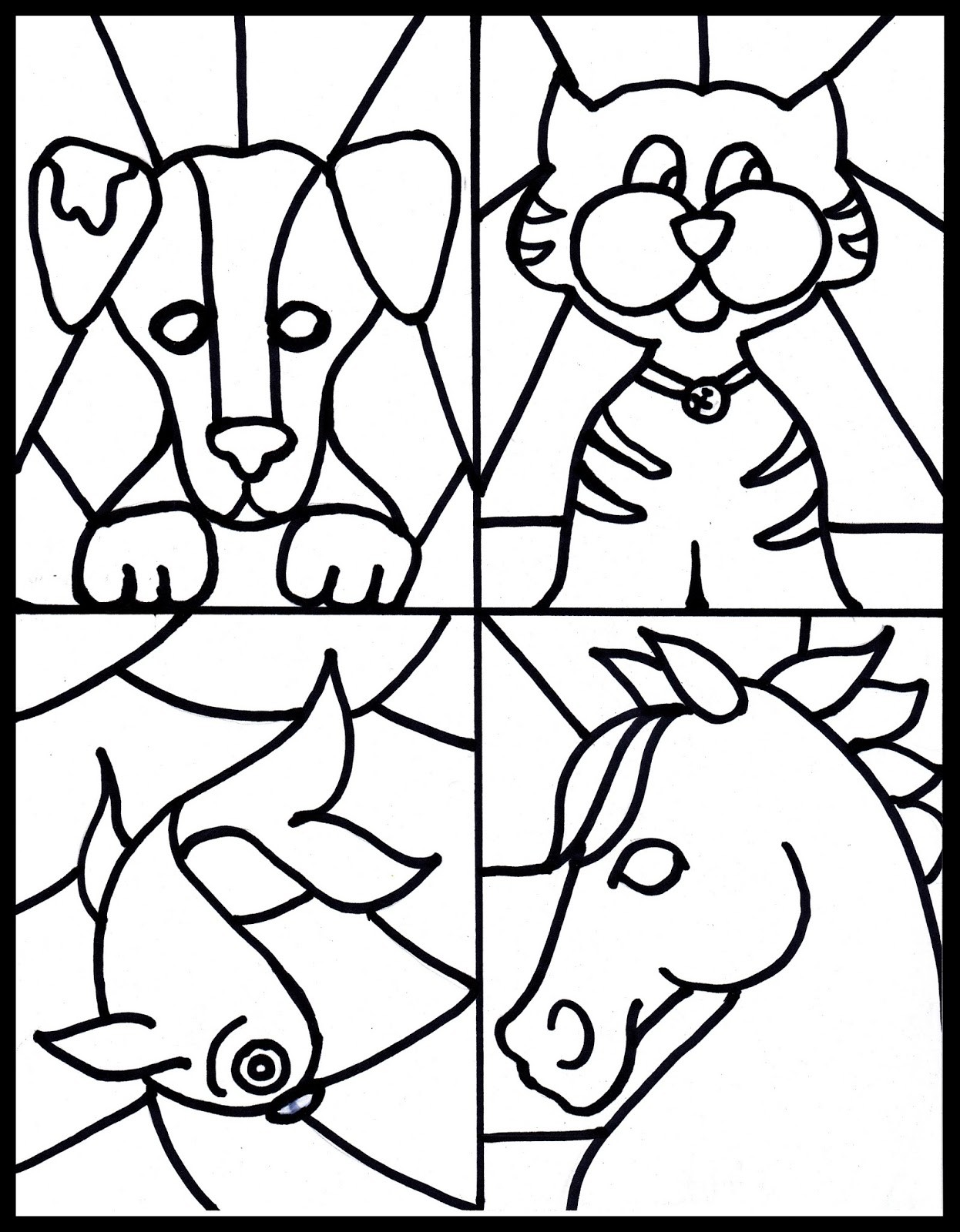 1246x1600 Tiffany Animal Coloring Pages Free Draw To Color