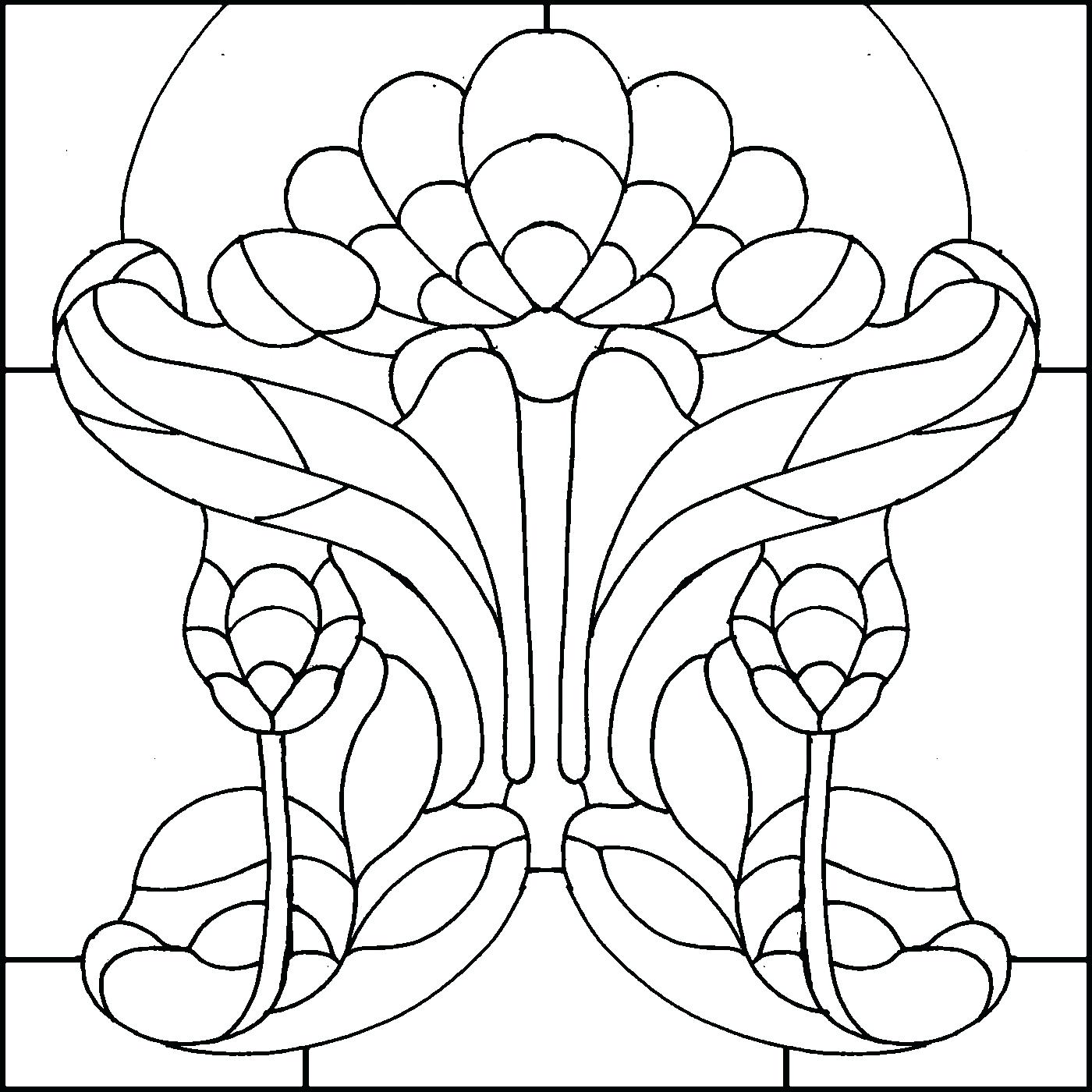 1400x1400 Tiffany Designs Stained Glass Coloring Book Art Coloring Pages