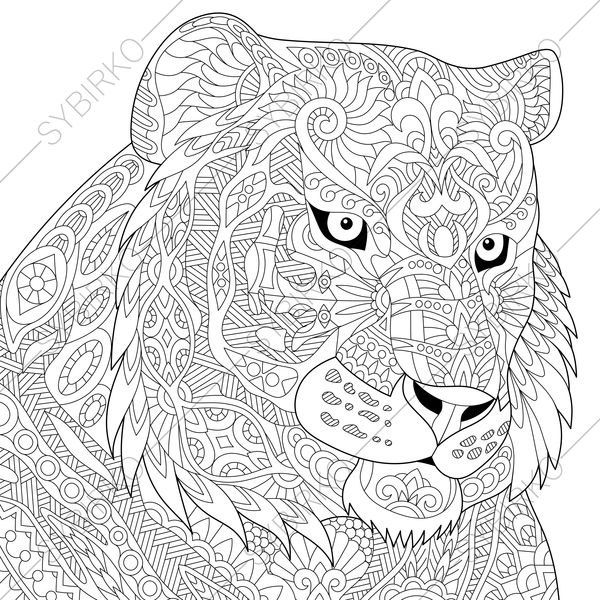 Tiger Coloring Pages For Adults