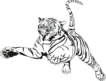 450x345 Tiger Color Pages Tiger Color Pages Luxury Tiger Coloring Page