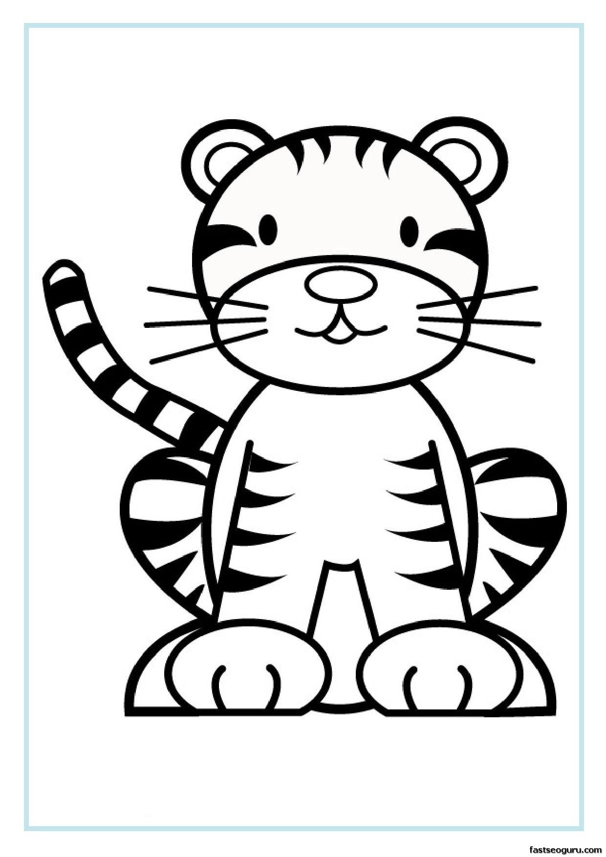 1240x1754 Baby Tiger Coloring Pages For Free Printable Coloring Page Tiger