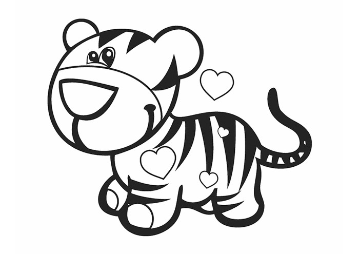 Tiger Coloring Pages For Preschool