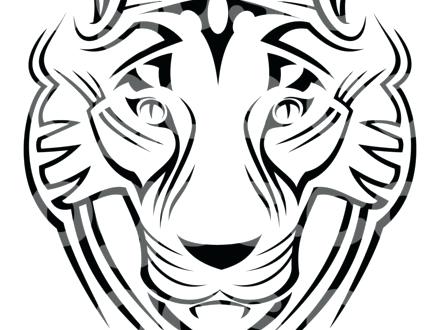 440x330 Tiger Head Coloring Page Free Tigers Roaring Coloring Pages Tiger