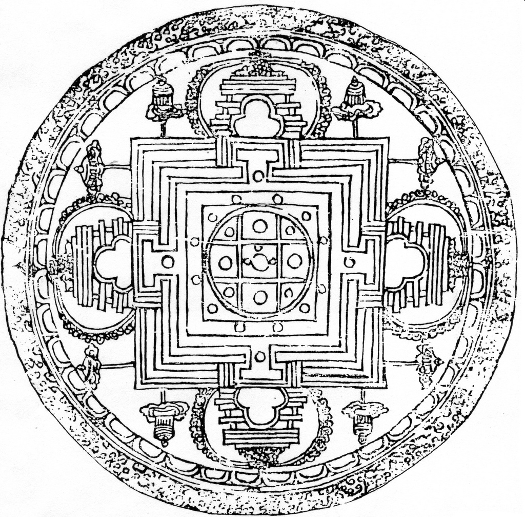 1024x1007 Tibetan Mandala Coloring Pages Tibetan Mandala Coloring Pages