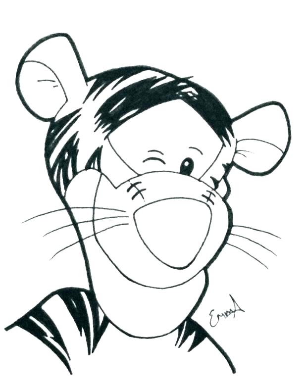 618x786 Tigger Coloring Page Baby Tigger Christmas Coloring Pages