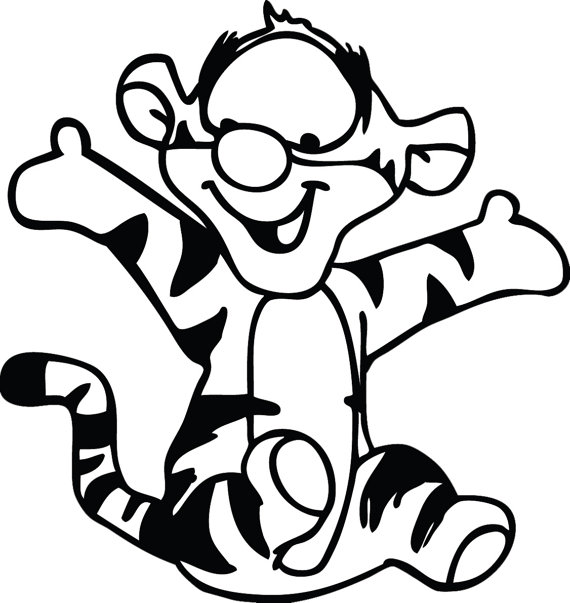 570x603 Tigger Coloring Pages 7
