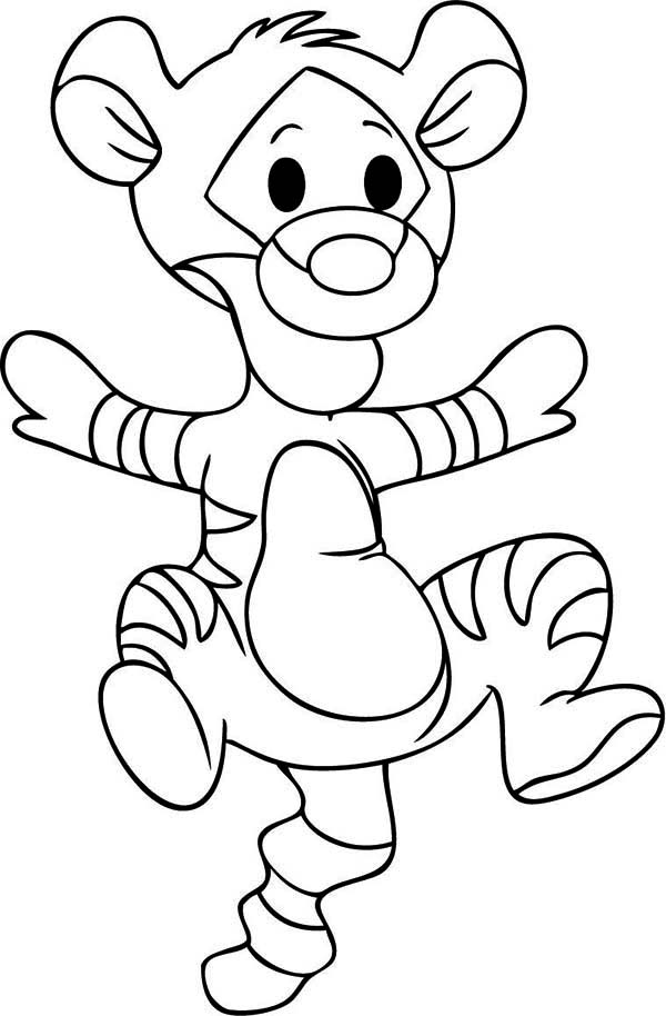 600x914 Coloring. Baby Tigger Coloring Pages Lovely Baby Tigger Coloring