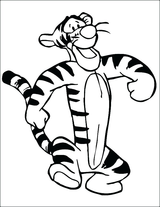 670x867 Tigger Coloring Pages