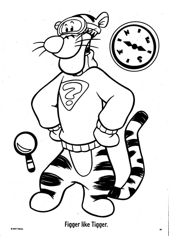 720x1007 Tigger Color Book Pages