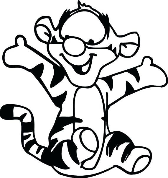 570x603 Tigger Coloring Pages Free Printable Coloring Pages Tigger